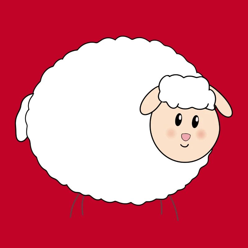 Süßes, dickes Schaf Ostern