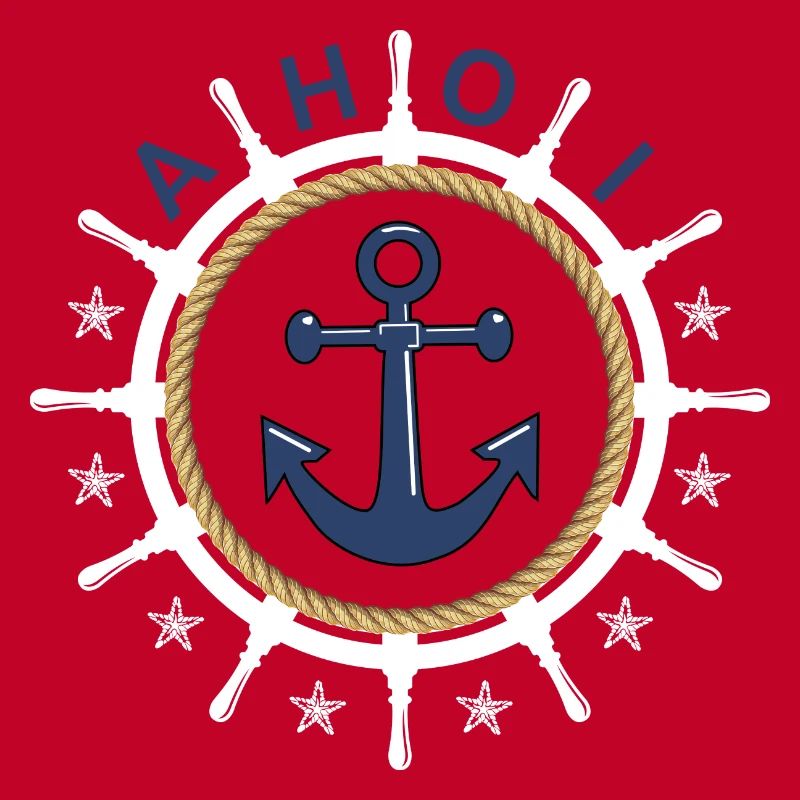 Ahoy Steering Wheel Anchor Starfish