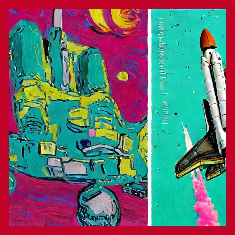navette spatiale van gogh