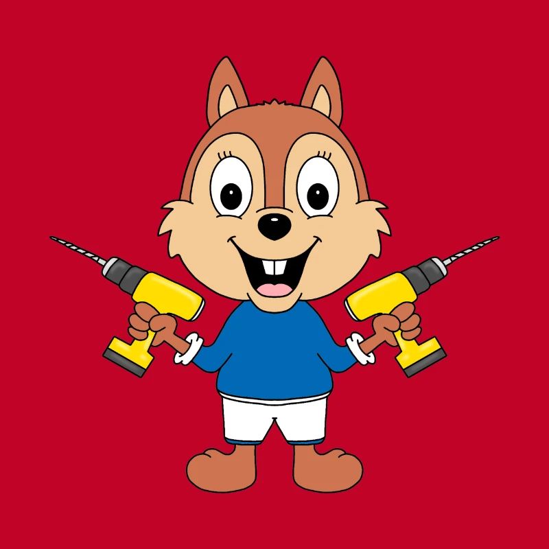 BOHRER - EICHHÖRNCHEN - HANDWERKER