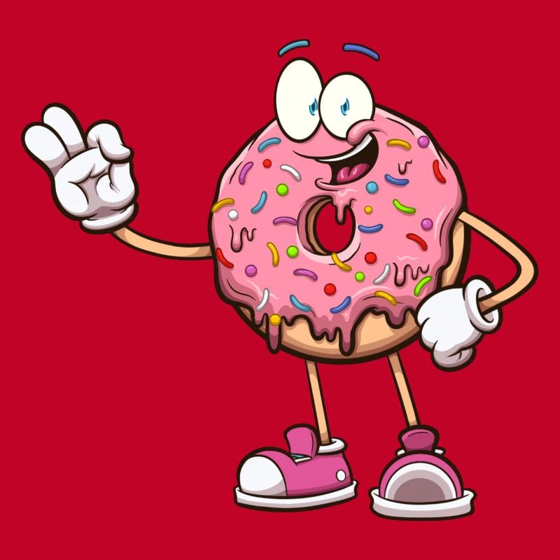 Cute Donut Character