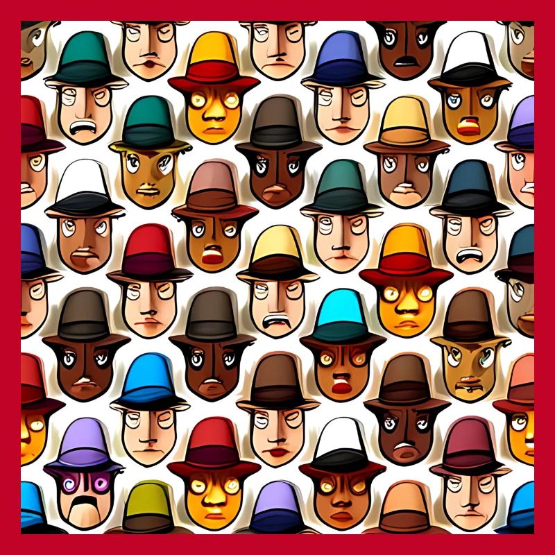 Face In Hat Pattern