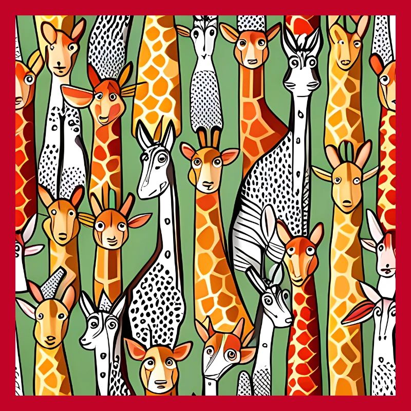 Happy Giraffe Pattern