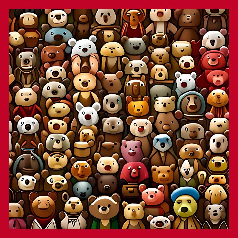 Cuddly Teddy Bears Pattern