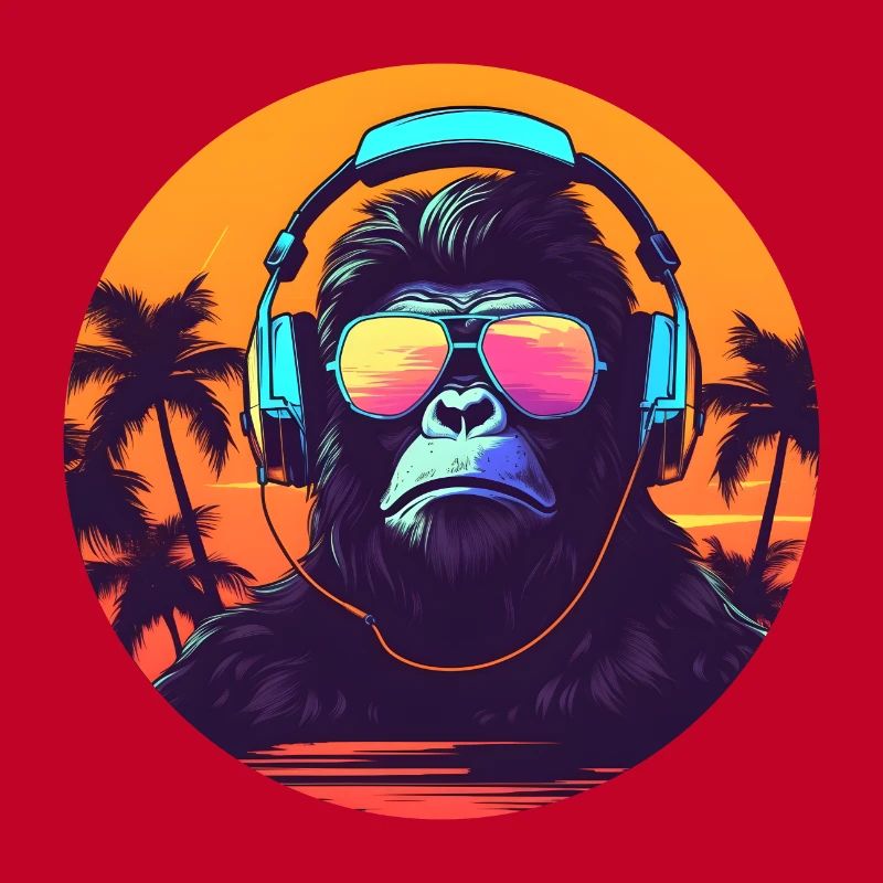 Synthwave DJ Gorilla
