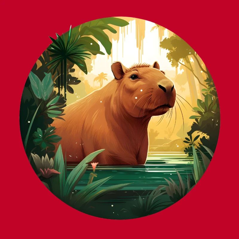 Baignade Capybara