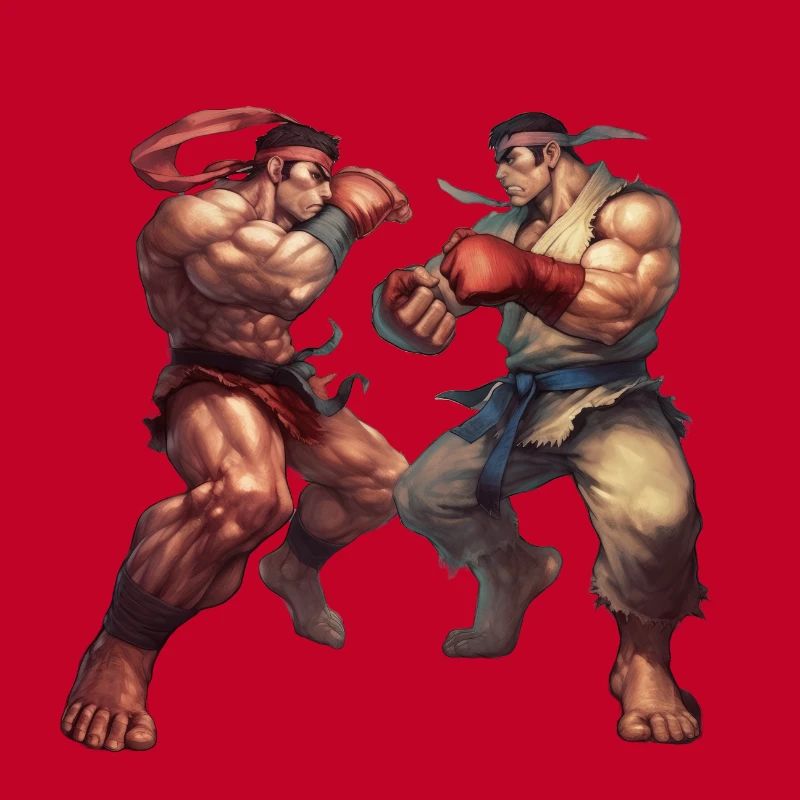 Conceptions dynamiques de style Streetfighter pour le combat
