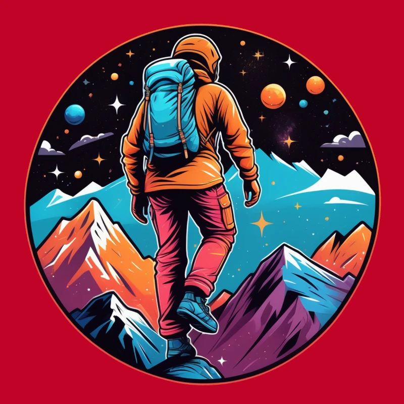 Climbing - Moon - Space