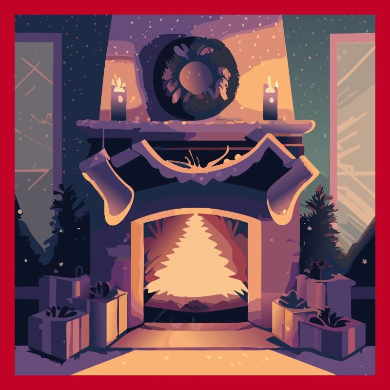Cheminée de Noël