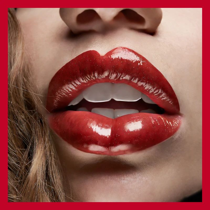 nice female lips black lipstick comic drawing