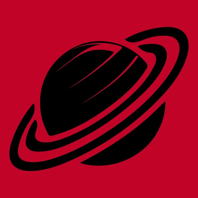 Planète Saturne avec des anneaux dans le système solaire