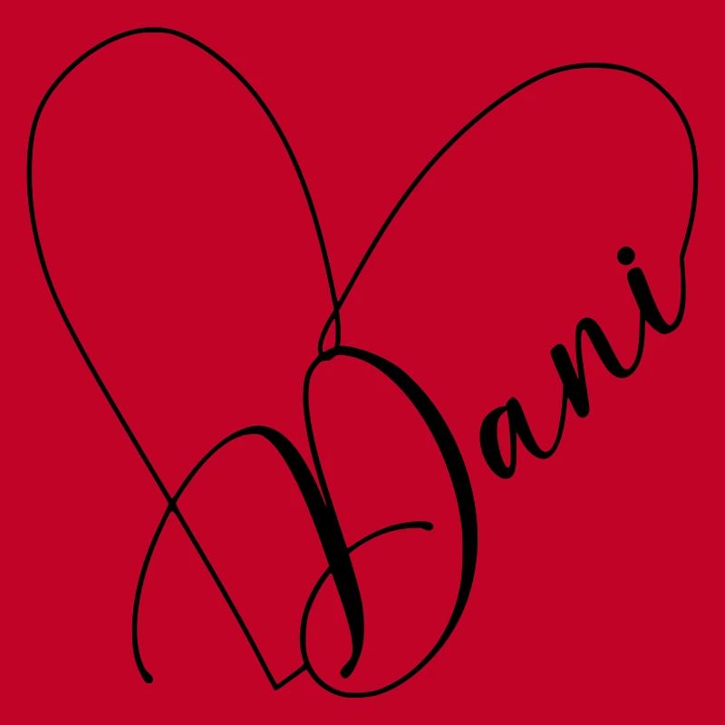 Dani Name Heart Line