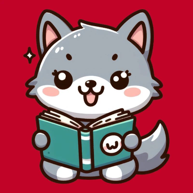 The reading wolf