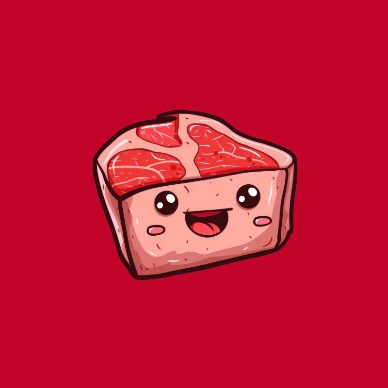 Cute Drawn Roast Pork