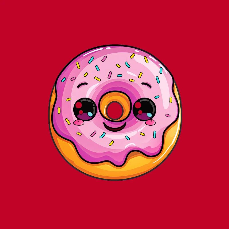 Donut with face
