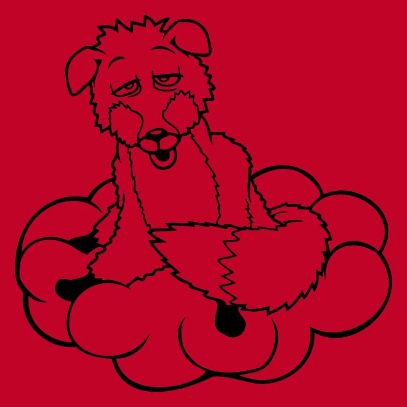 Fox On Cloud Tired Confused Dazed Crazy