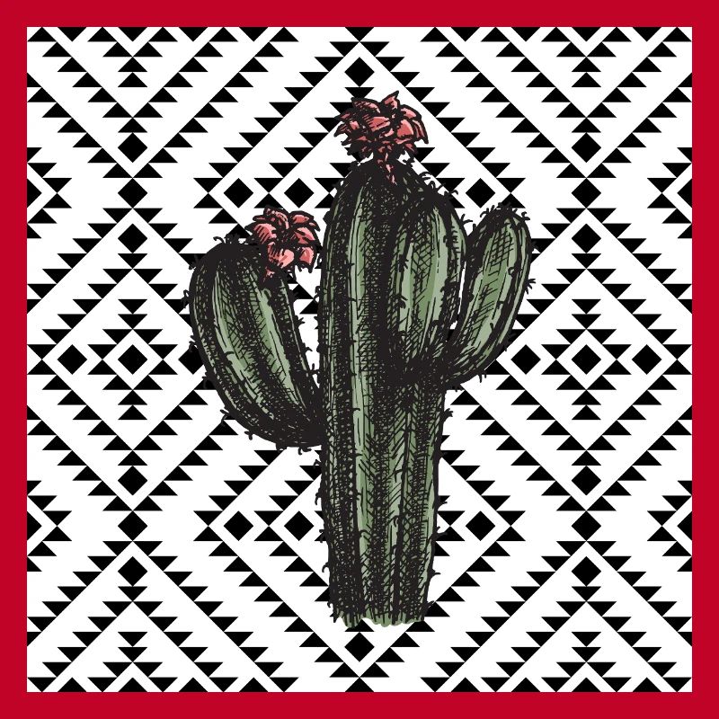 Cactus Geometric Pattern Design
