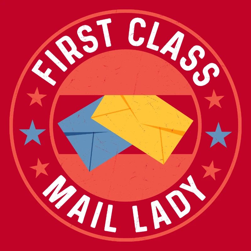 First Class Mail Lady Mail Postal Worker
