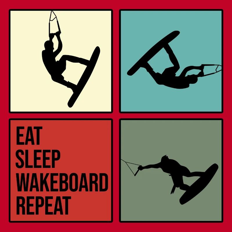 wakeboard wakeboarder cable water rat eat repeat