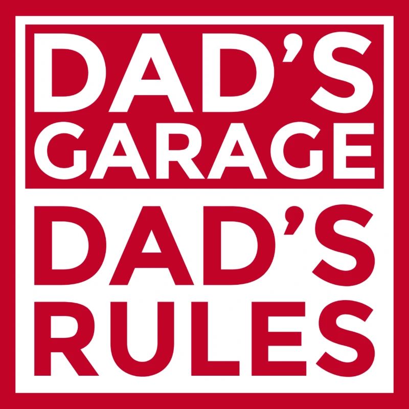 Dad's Garage Dad's Rules Geschenkidee Vater Cool