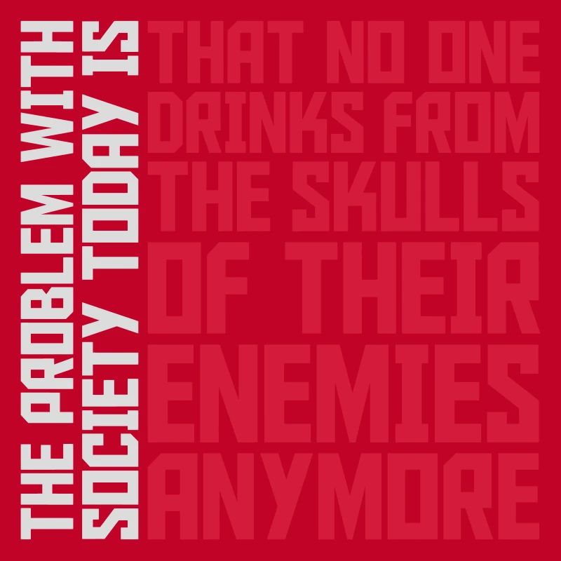 drinks from enemies skulls