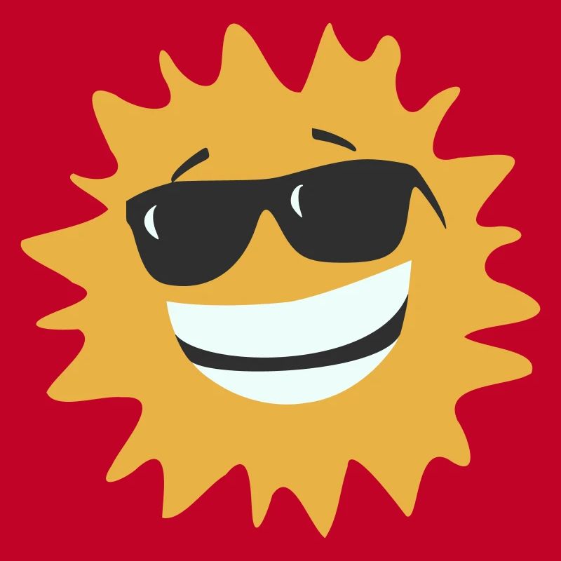 Sonne mit Brille