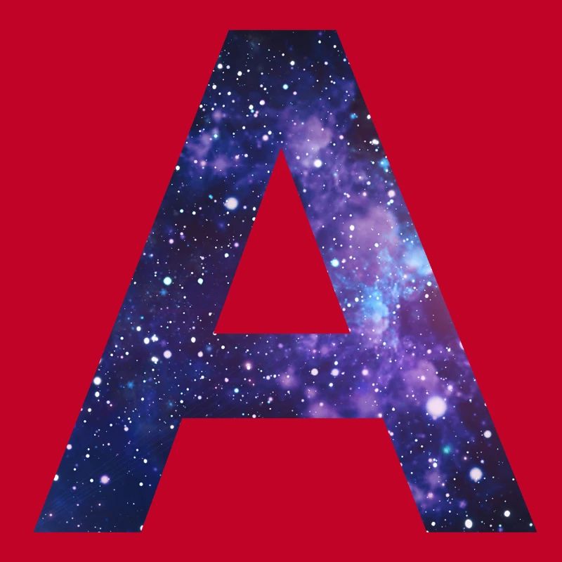 Galaxy A Letter Space Milky Way Gift