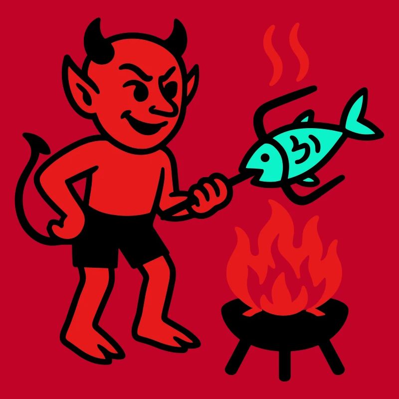 Diable avec poisson