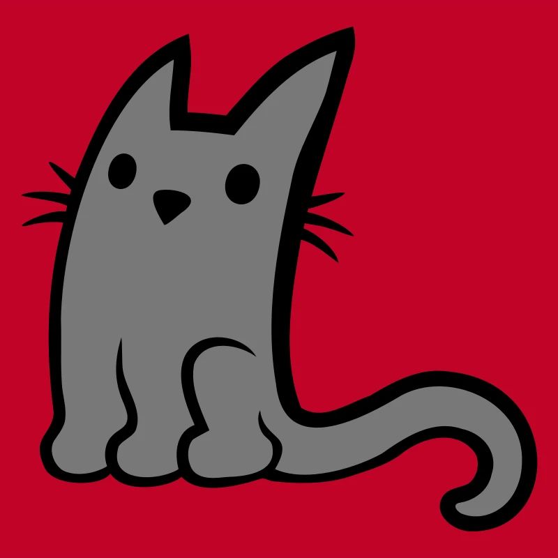 Mignon petit chat gris