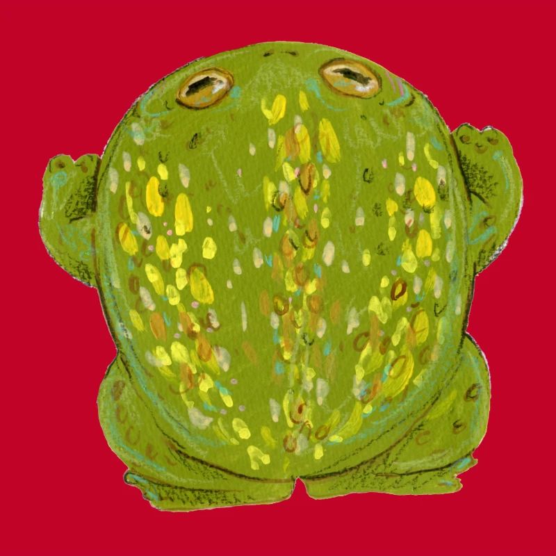 Grenouille Crapaud herbe verte
