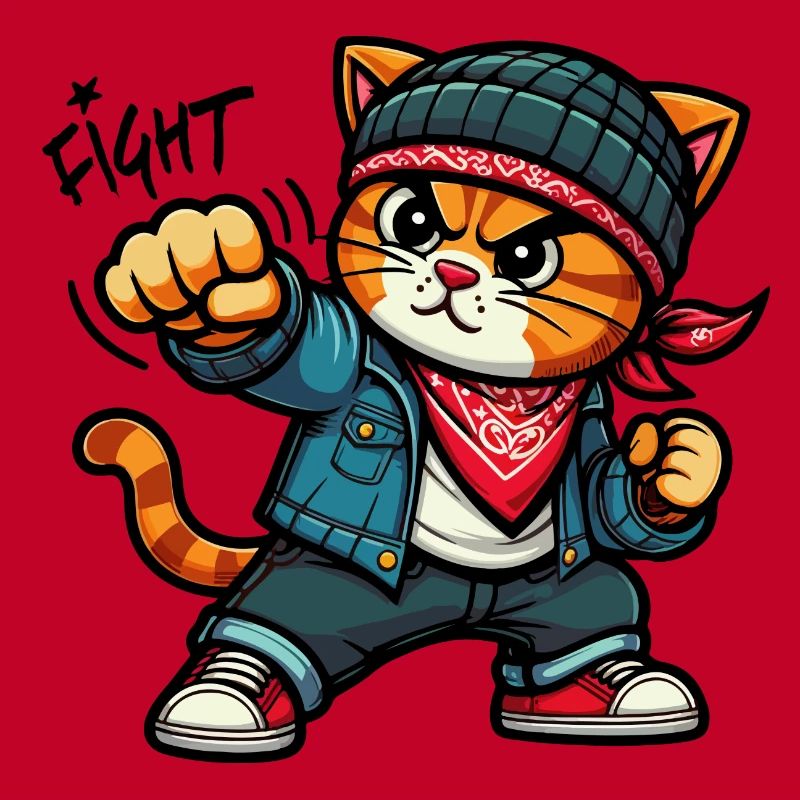 Chat forcé : Combat