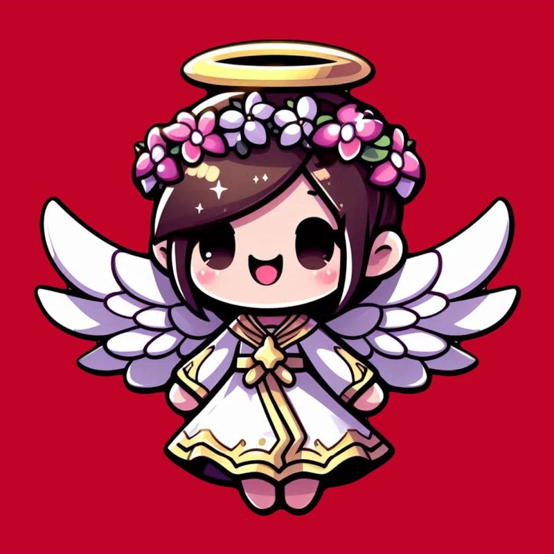 Ätherisches Engels-Chibi - Engel, niedlich, entzückend