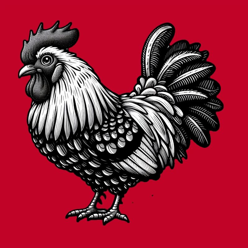 Illustration de coq complexe