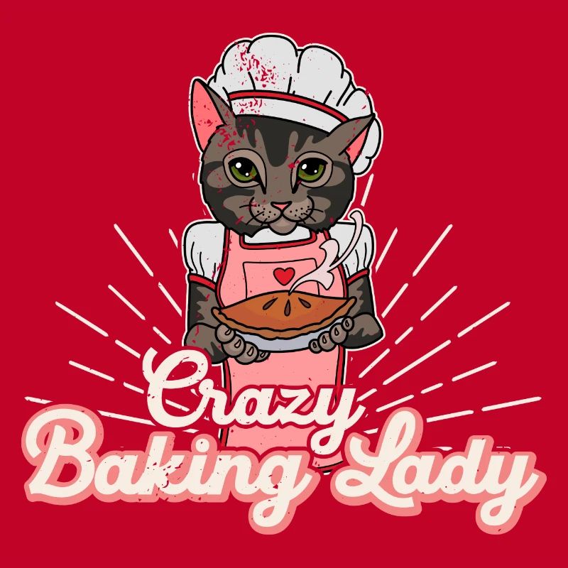 Bäcker Backen Brötchen Sauerteig Katze Spruch