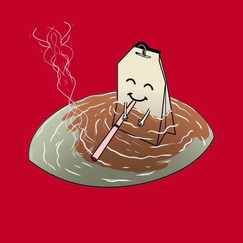 Rauchen Tee Zigarette Joint Kiffen Teebeutel