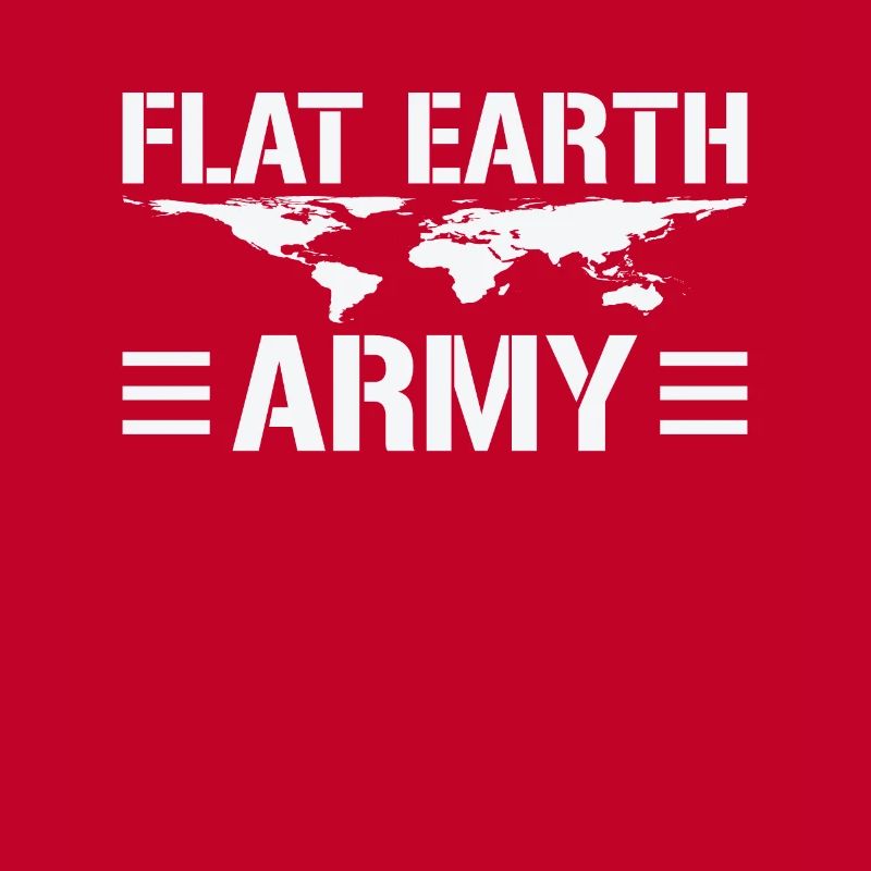 Flache Erde – Armee-Statement