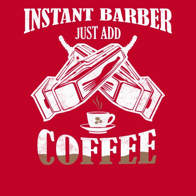 Instant Barber Il suffit d’ajouter café Coupe de cheveux Barbe