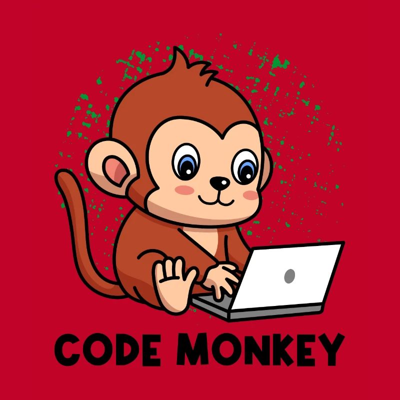 Code Monkey Programming Coder Computer Geek Develo
