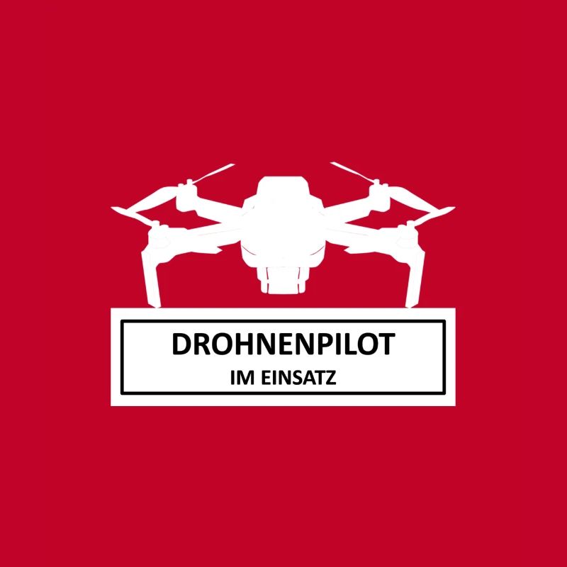 Drone pilot in action Funny design hobby