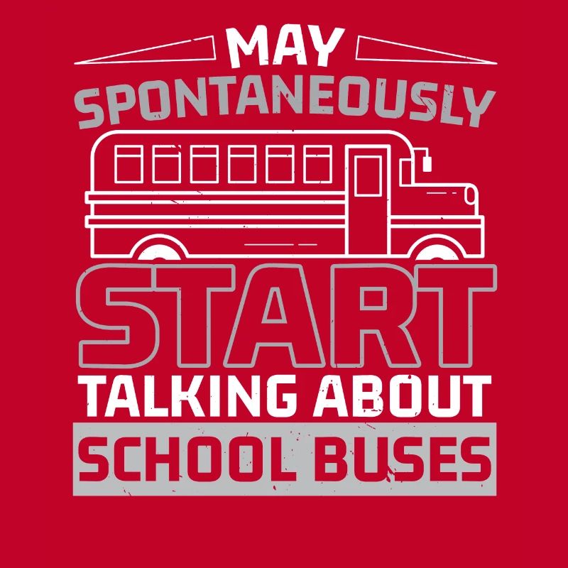Can talk spontaneously about school buses