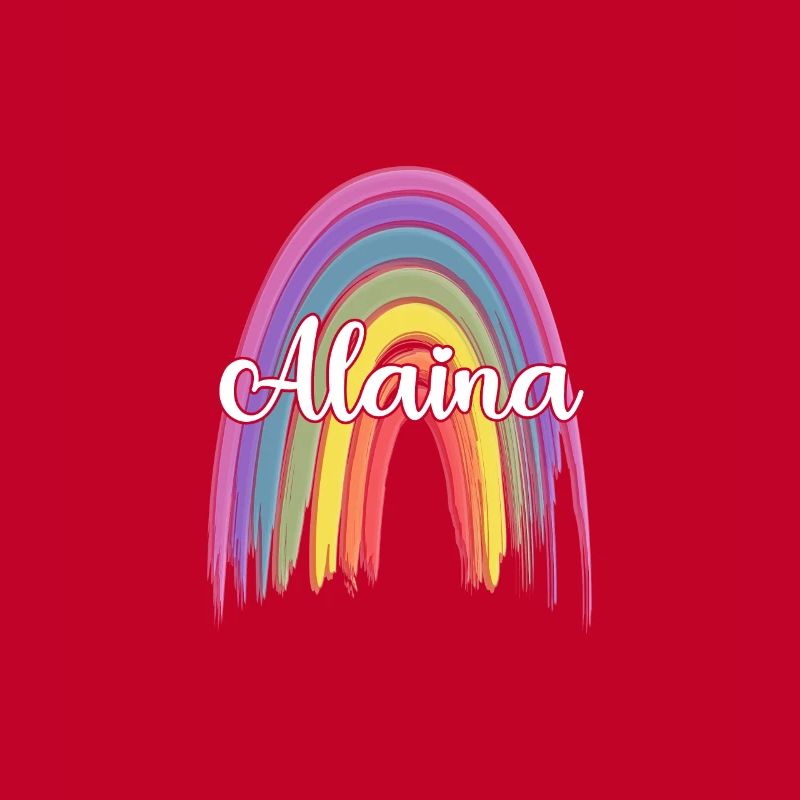 ALAINA Arc-en-ciel Cursive