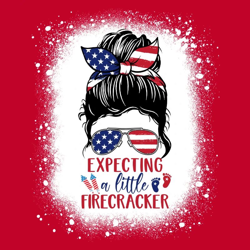 Messy Bun x Expecting a little Firecracker