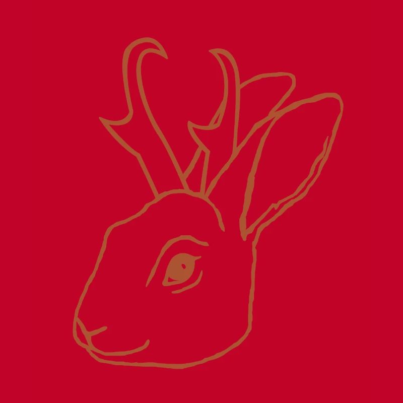 Jackalope Head Jack Rabbit