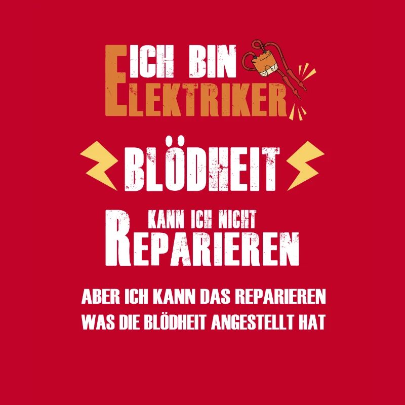 Elektriker Strom Handwerker Spruch Geschenk