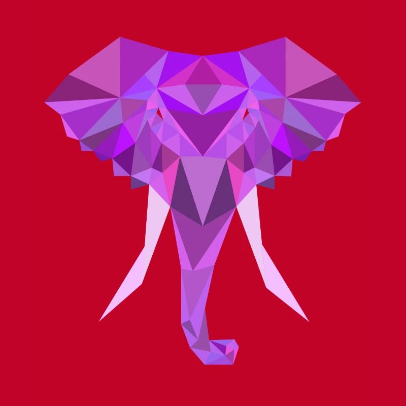 Elephant Low Poly Polygon