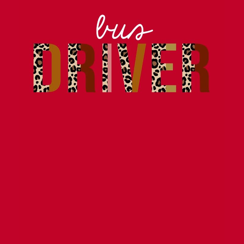 Bus Driver Leopard Print Funny Gift