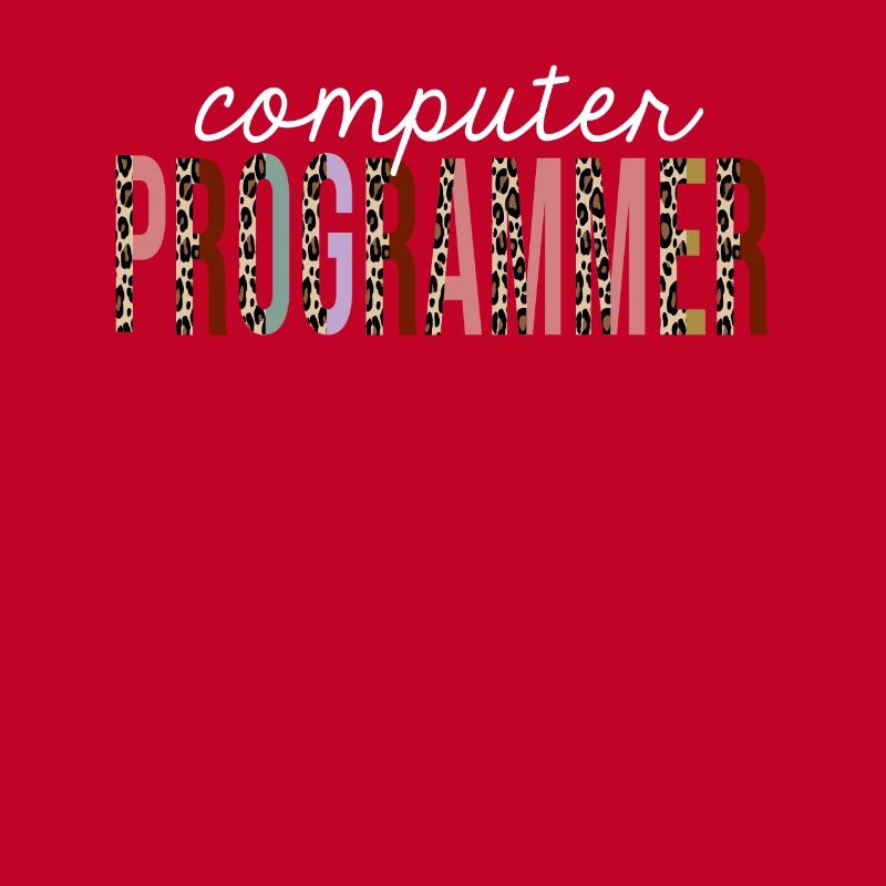 Computer Programmer Leopard Print Funny Gift