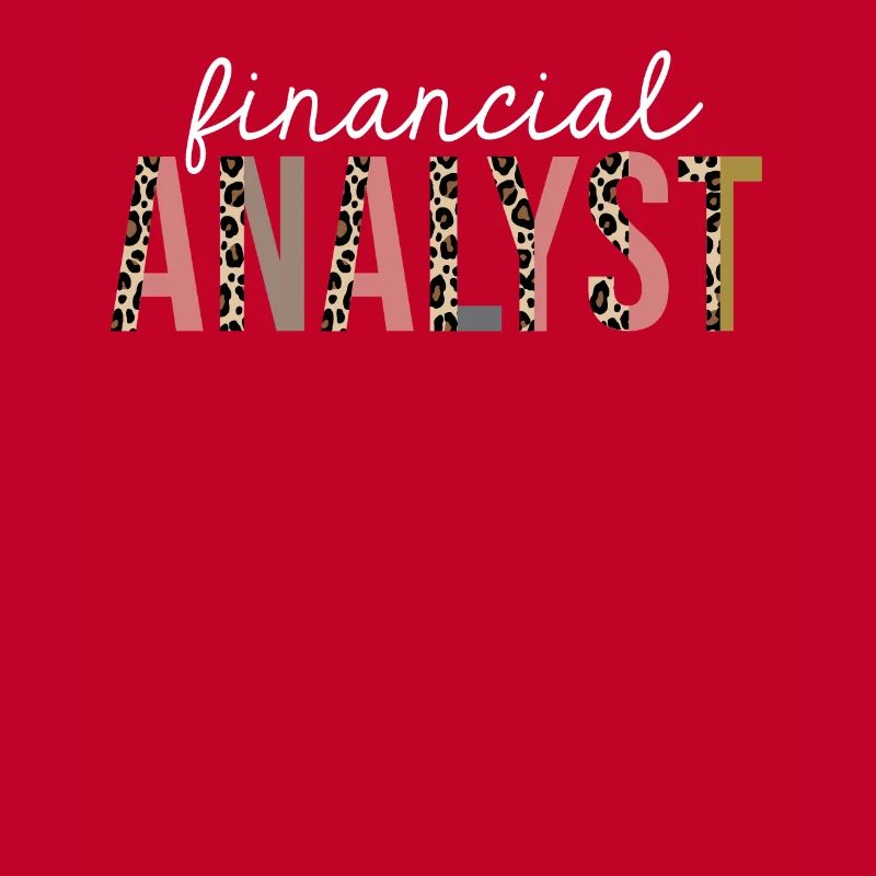 Financial Analyst Leopard Print Funny Gift