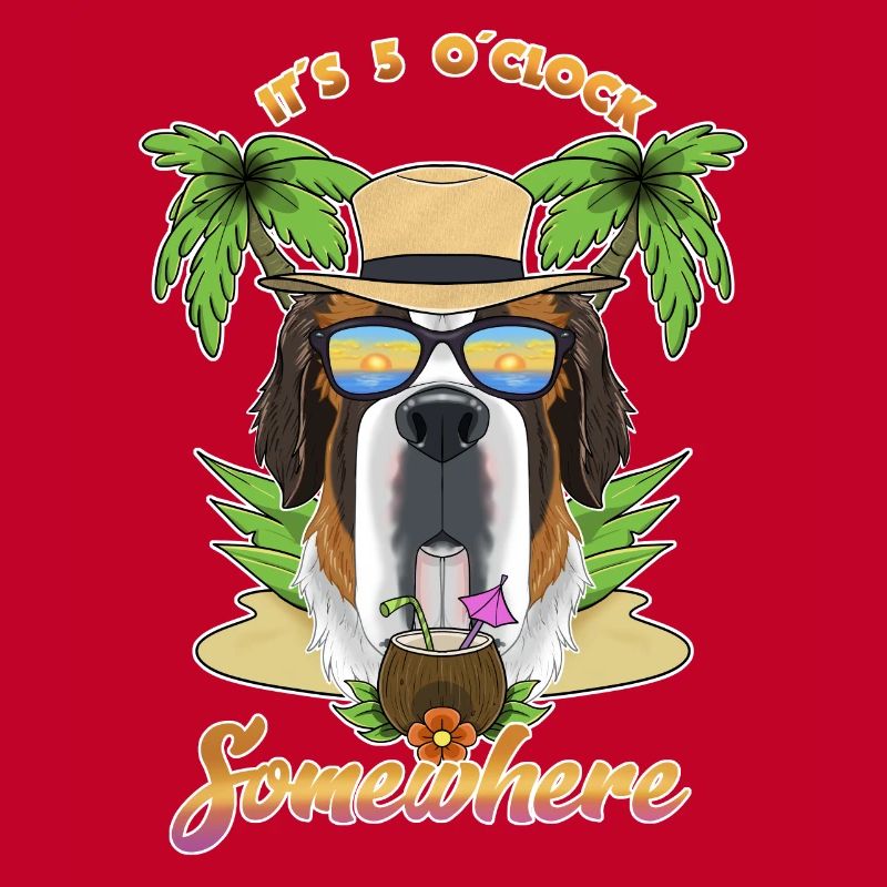 It Is 5 OClock Somewhere Drinking Saint Bernard