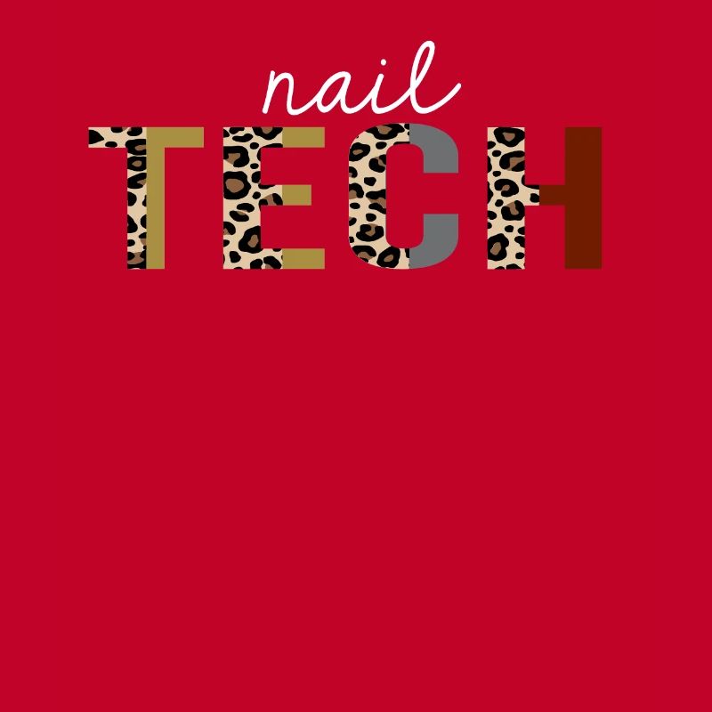 Nail Tech Leopard Print Funny Gift